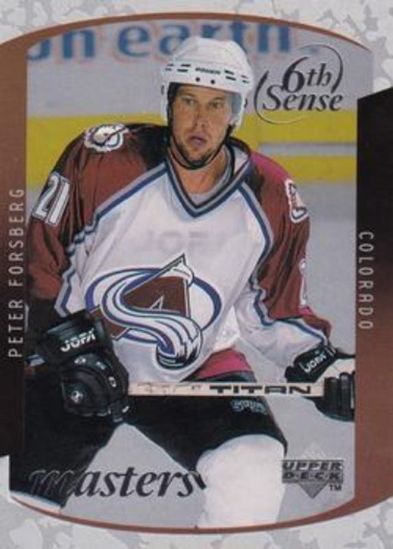 Peter Forsberg 1997 Upper Deck #SS21 Sixth Sense Masters /2000 RAW