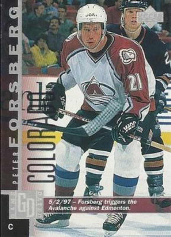 Peter Forsberg 1997 Upper Deck #252 Base RAW