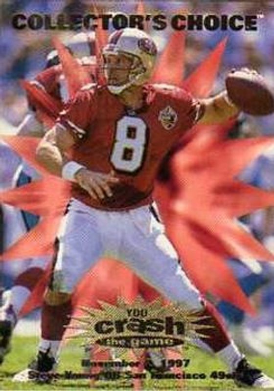 Steve Young 1997 Upper Deck Collector's Choice #C3b You Crash the Game RAW
