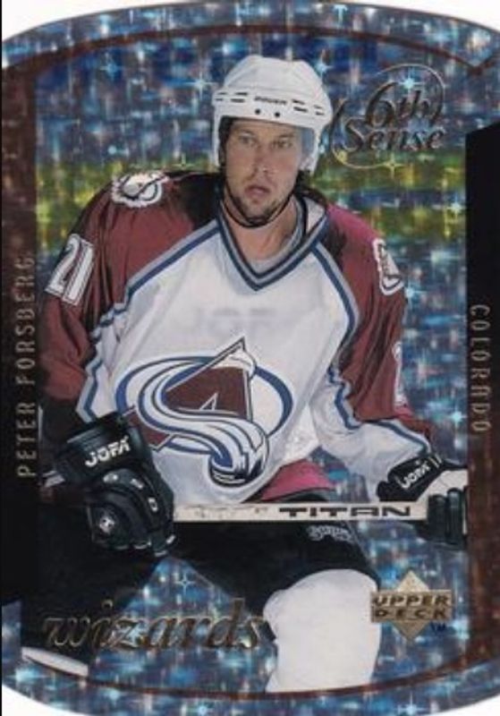 Peter Forsberg 1997 Upper Deck #SS21 Sixth Sense Wizards /100 RAW