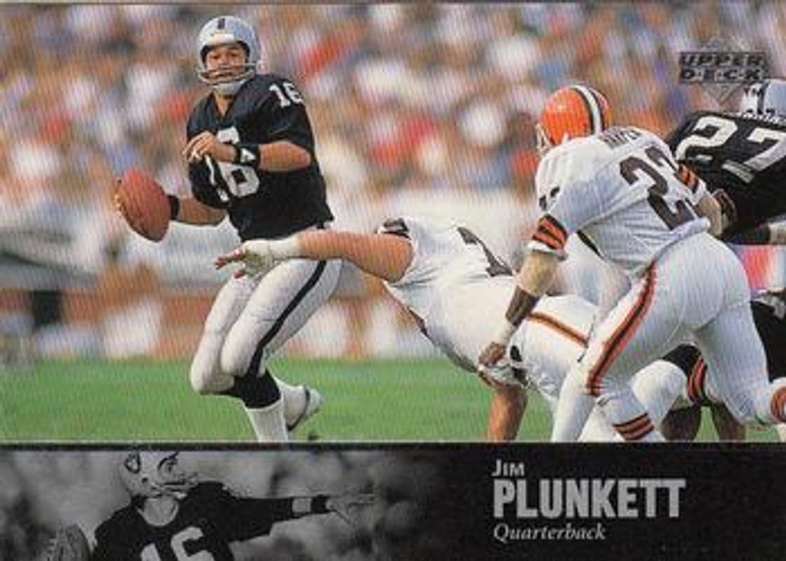 Jim Plunkett 1997 Upper Deck Legends #155 Base RAW