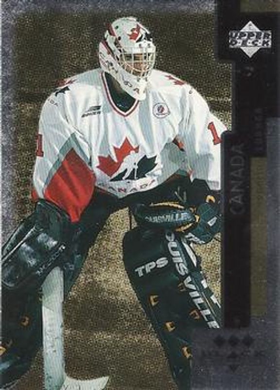 Roberto Luongo 1997 UD Black Diamond #131 Triple Diamond Rookie RAW