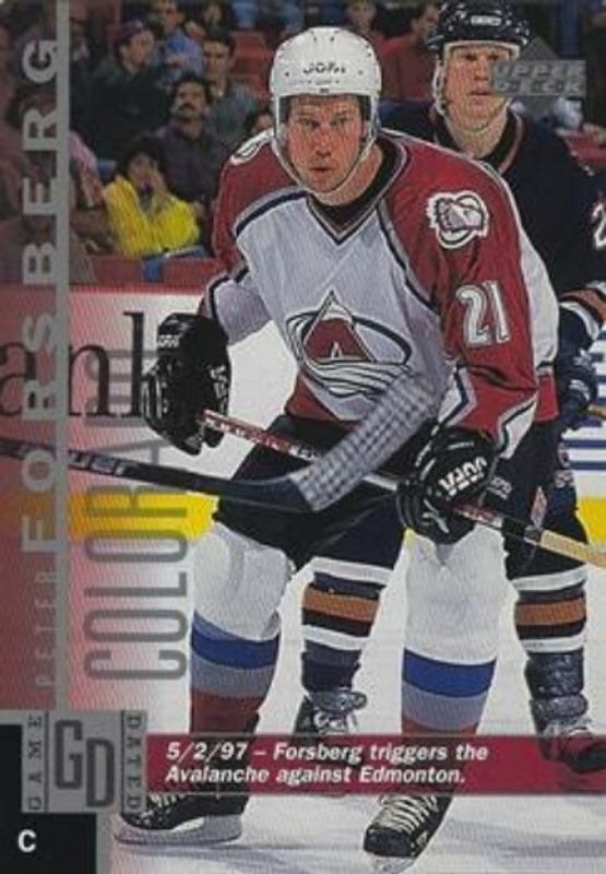 Peter Forsberg 1997 Upper Deck #9 Series Two Jumbo RAW