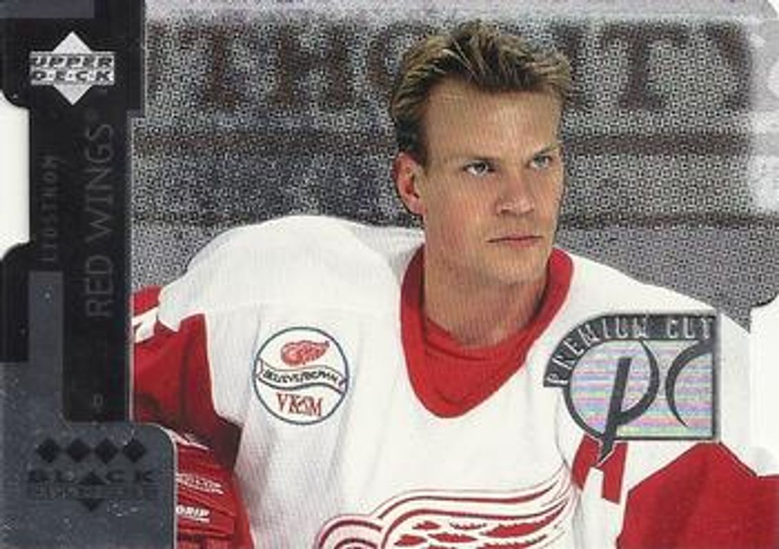 Nicklas Lidstrom 1997 UD Black Diamond #PC19 Premium Cut Quadruple Diamond Horizontal RAW