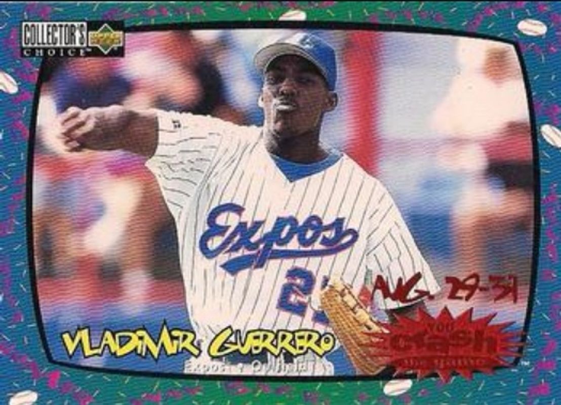 Vladimir Guerrero Sr. 1997 Upper Deck Collector's Choice #CG21b You Crash the Game RAW