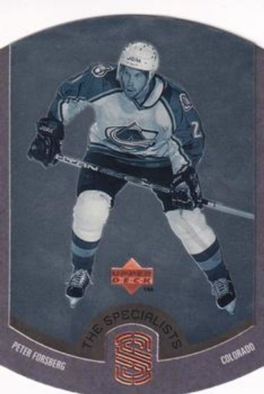 Peter Forsberg 1997 Upper Deck #S21 The Specialists Gold Level 2 /100 RAW