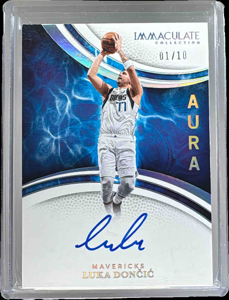 Luka Doncic 2024 Immaculate #2 Immaculate Aura Signatures /10