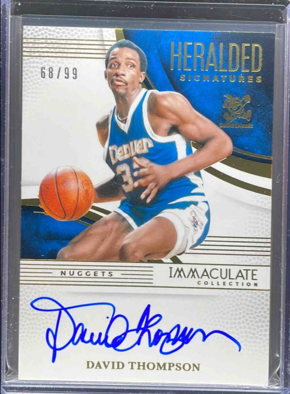 David Thompson 2024 Immaculate #25 Heralded Signatures /35 RAW