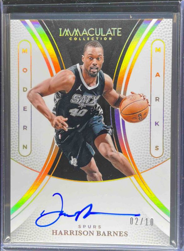 Harrison Barnes 2024 Immaculate #23 Modern Marks - Gold /10 RAW
