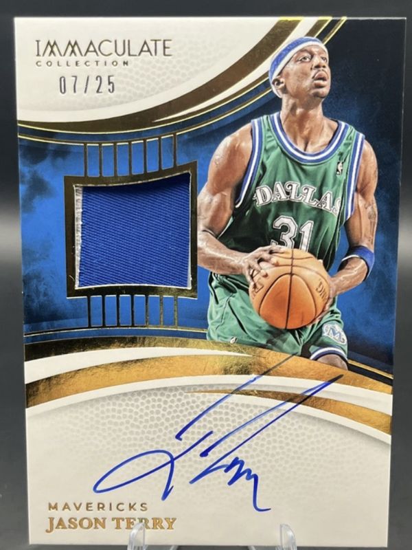 Jason Terry 2024 Immaculate #PAU-JET Patch Autographs /25 RAW