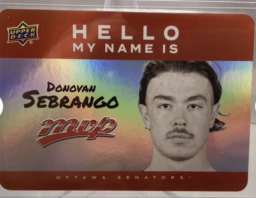 2025 Upper Deck MVP #HNI-9 Hello My Name Is Stickers