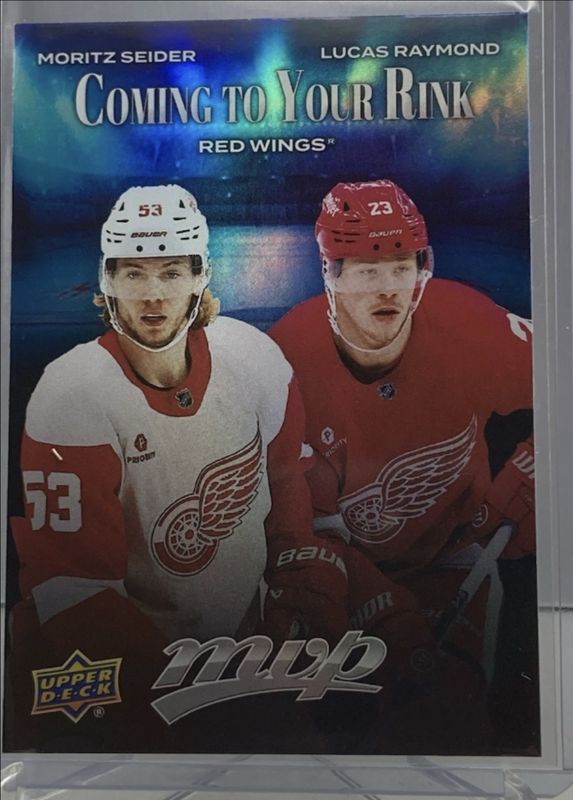 2025-26 Upper Deck MVP Coming to Your Rink Moritz Seider/Lucas Raymond