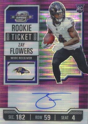 2023 Contenders Optic #142 Rookie Ticket Auto - Purple Pulsar /21