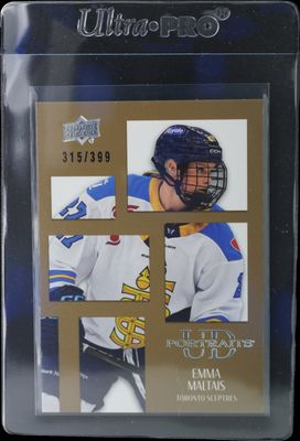 2025 Upper Deck PWHL #UDP-11 UD Portraits - Gold /399