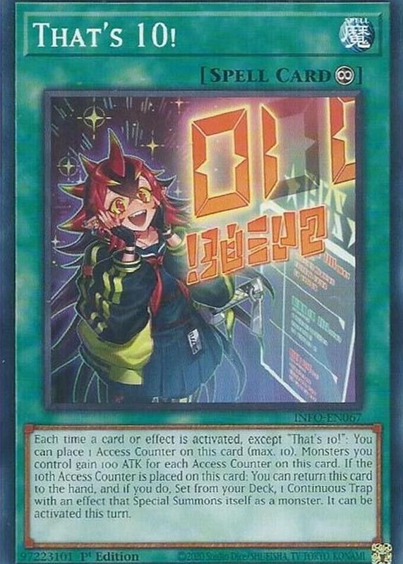That's 10! 2024 The Infinite Forbidden #INFO-EN067 1st Edition PSA 10