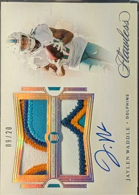 2021 Flawless #RDPA-JWA Rookie Dual Patch Auto - Silver (/20)