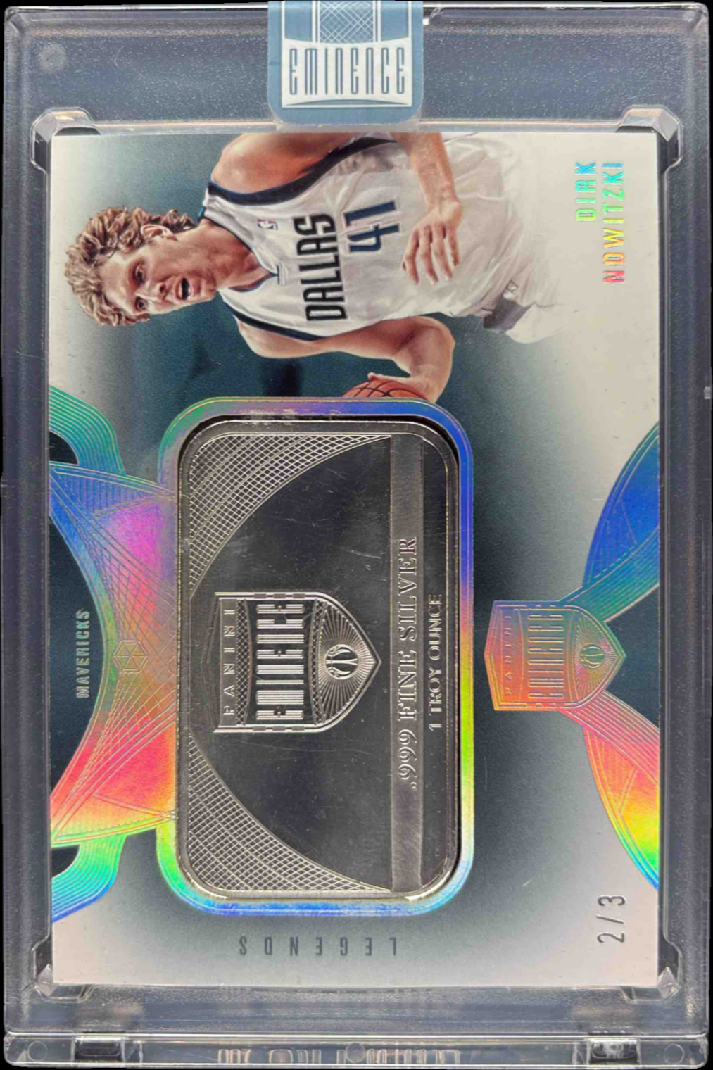 Dirk Nowitzki 2024 Panini Eminence #22 Priceless Signatures