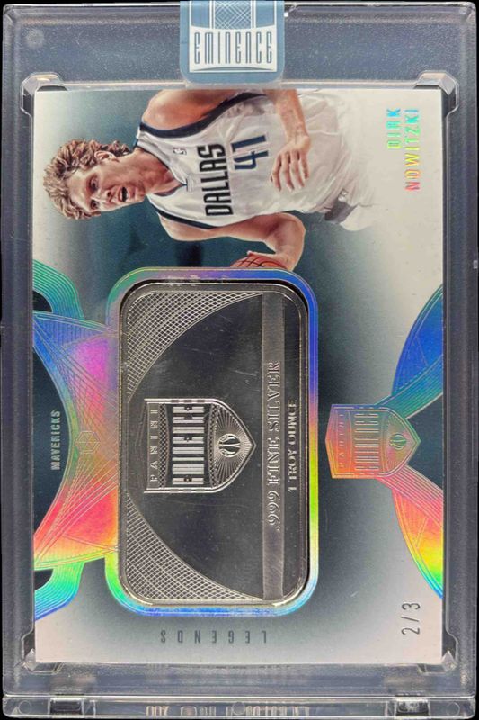 Dirk Nowitzki 2024 Panini Eminence #22 Priceless Signatures