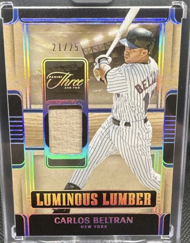 2025 Panini Three and Two #22 Luminous Lumber - Holo Silver /25