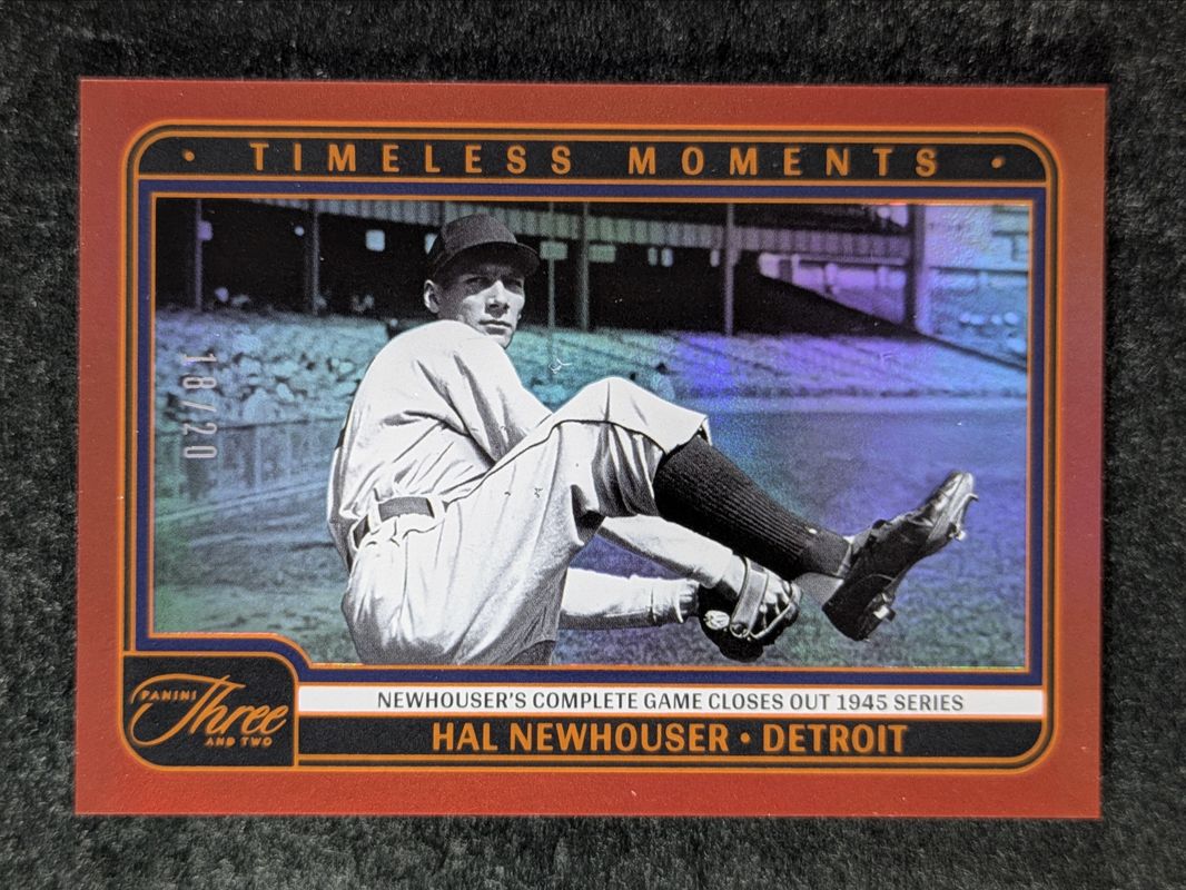 2025 Panini Three and Two #8 Timeless Moments - Orange /20