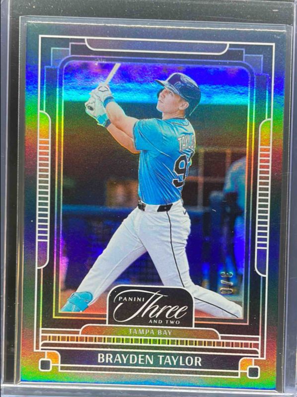 Brayden Taylor 2025 Panini Three and Two #95 Black /8 RAW