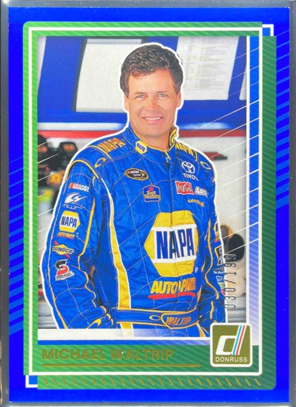 Michael Waltrip 2025 Donruss NASCAR #46 Blue /199 RAW
