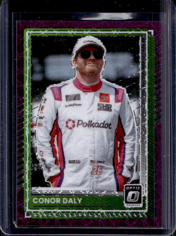 2025 Donruss NASCAR #7 Base Optic - Purple Velocity /59