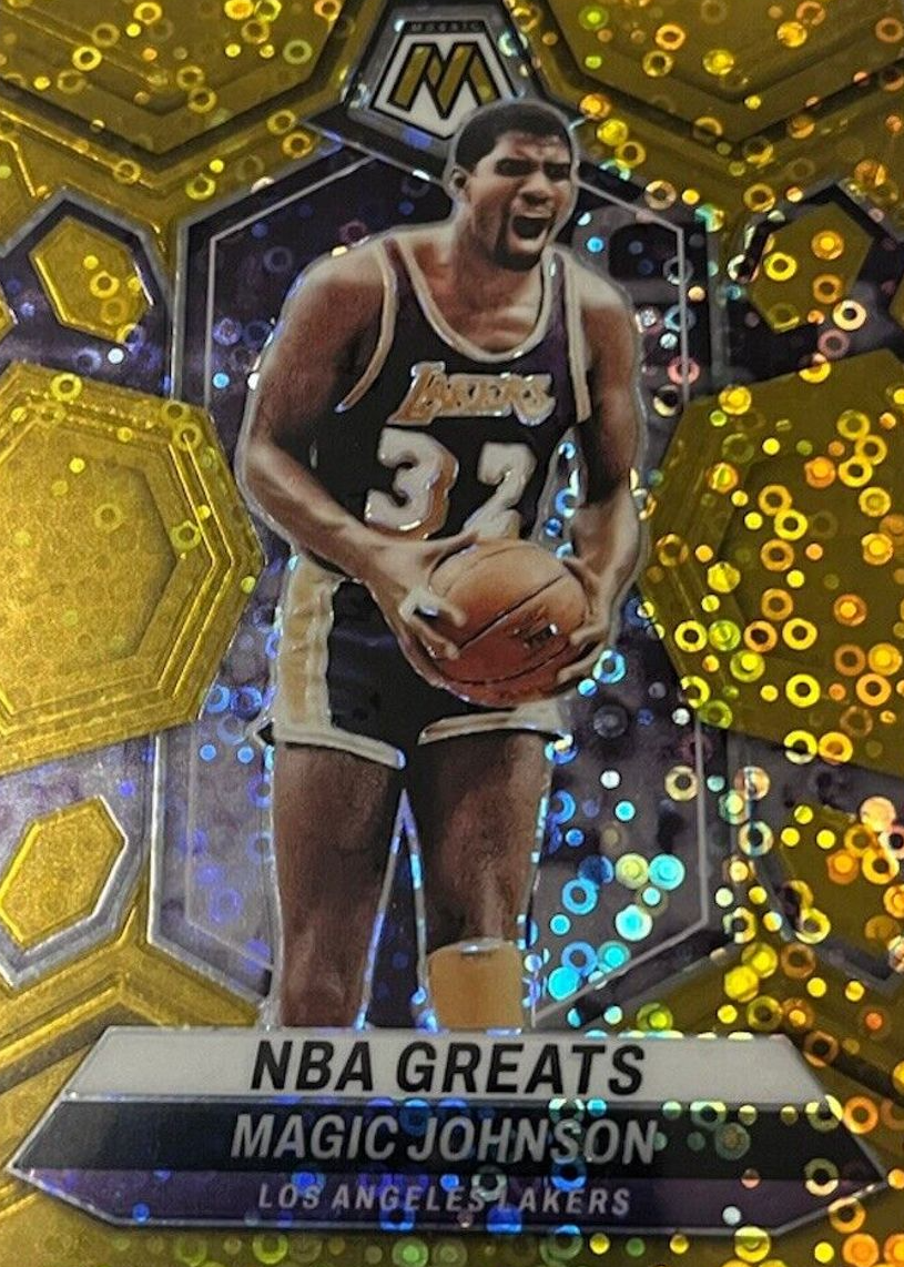 Magic Johnson 2023 Mosaic #295 NBA Greats - Fast Break Gold /10