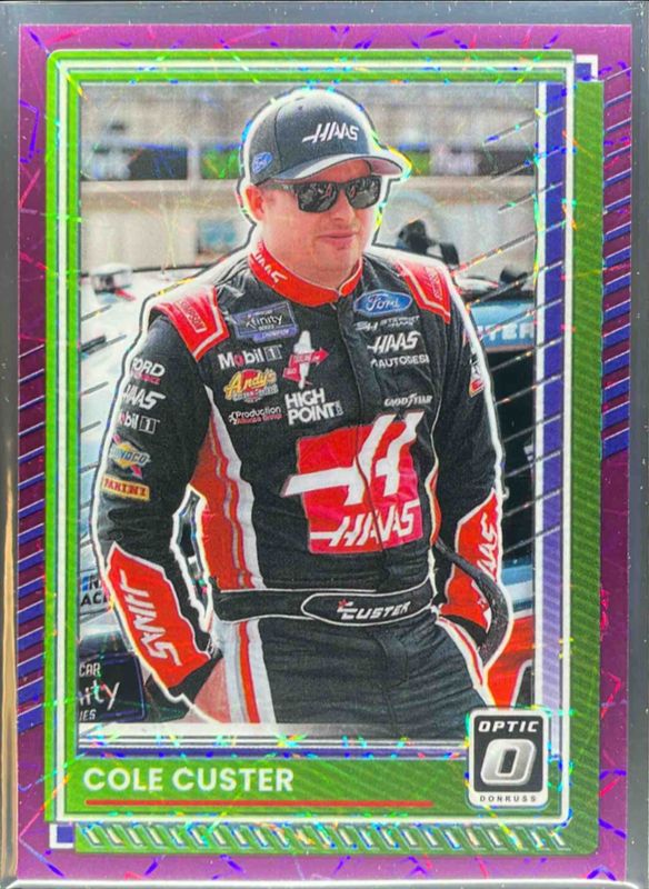 2025 Donruss NASCAR #13 Base Optic - Purple Velocity /59