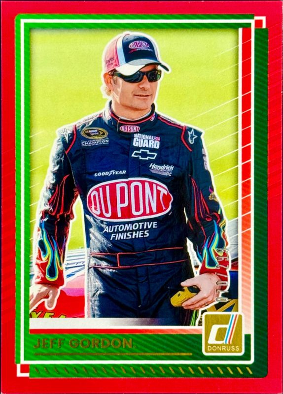 Jeff Gordon 2025 Donruss NASCAR #15 Red /299 RAW
