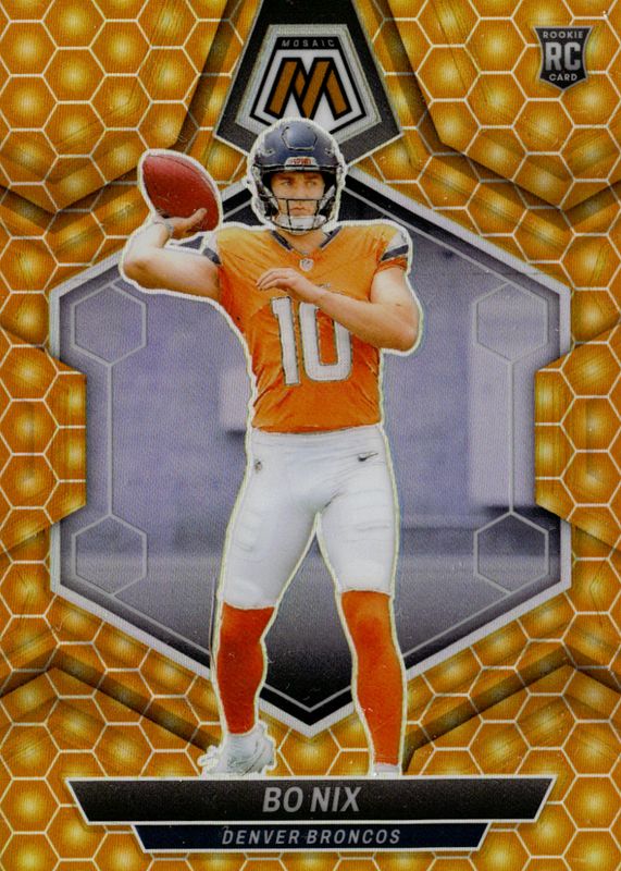 Bo Nix 2024 Mosaic #312 Honeycomb /(SSP) Rookie RAW