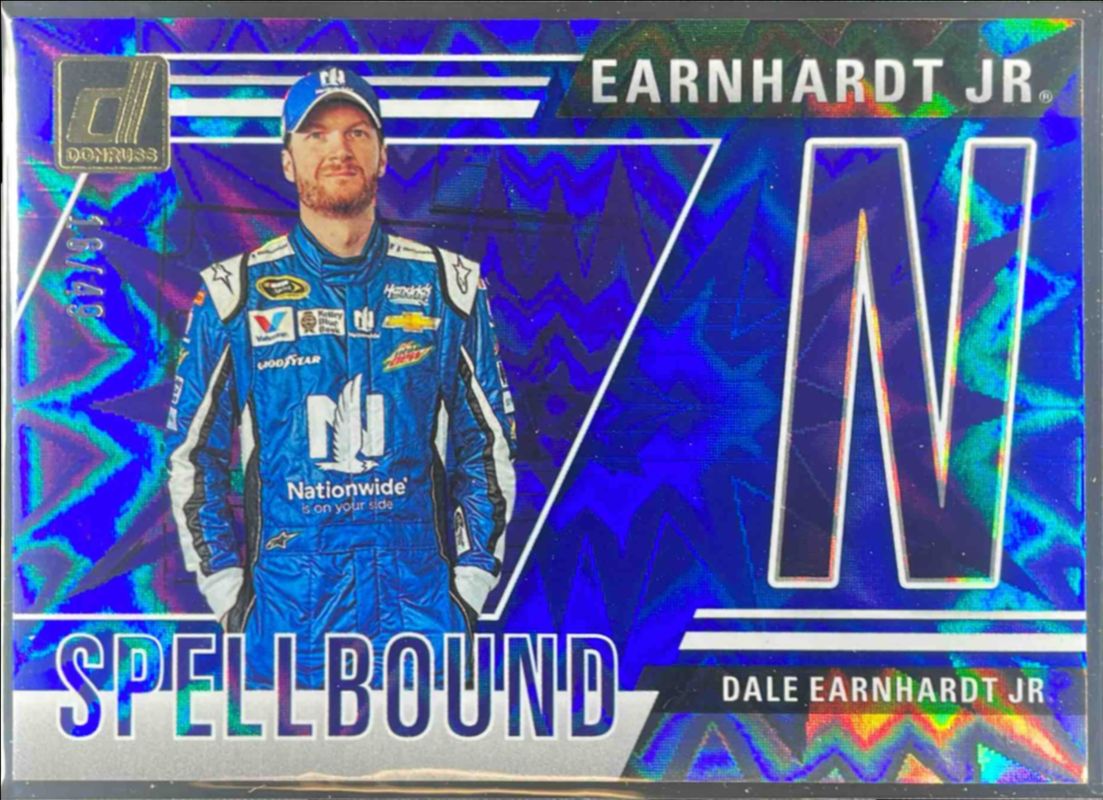 Dale Earnhardt Sr. 2025 Donruss NASCAR #28 Spellbound - Blue Xplosion /49 RAW