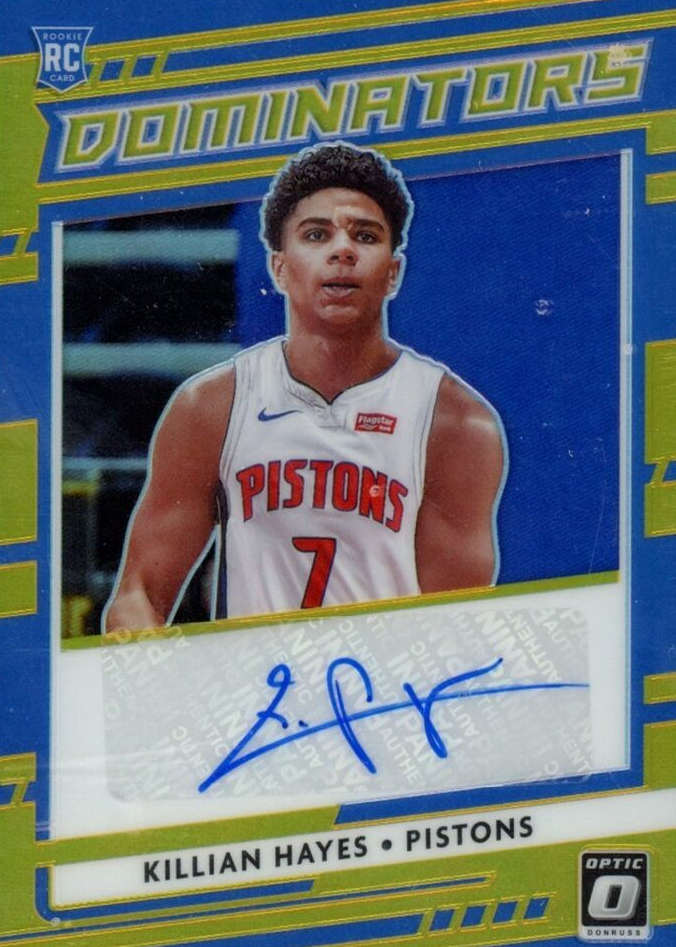Killian Hayes 2020 Optic #RDS-HAY Rookie Dominators Signatures - Gold ...