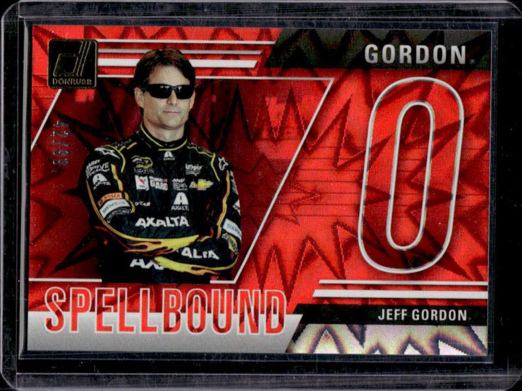Jeff Gordon 2025 Donruss NASCAR #18 Spellbound - Red Xplosion /99 RAW