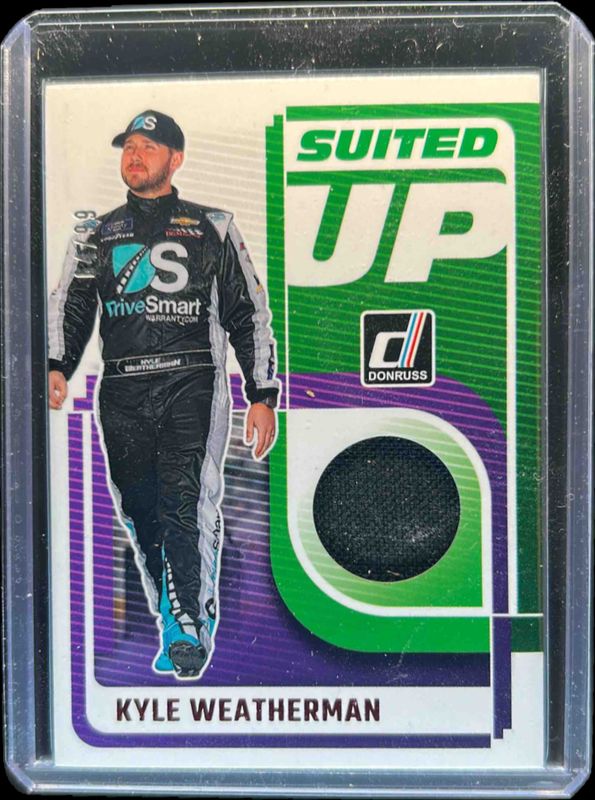 Kyle Weatherman 2025 Donruss NASCAR #SU-KW Suited Up Swatches - Red /99 RAW