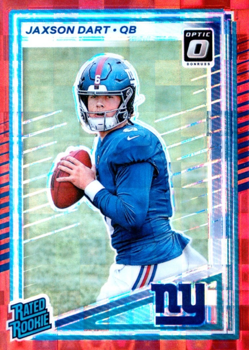 Jaxson Dart 2025 Donruss #400 Optic Preview - Red Pandora Price