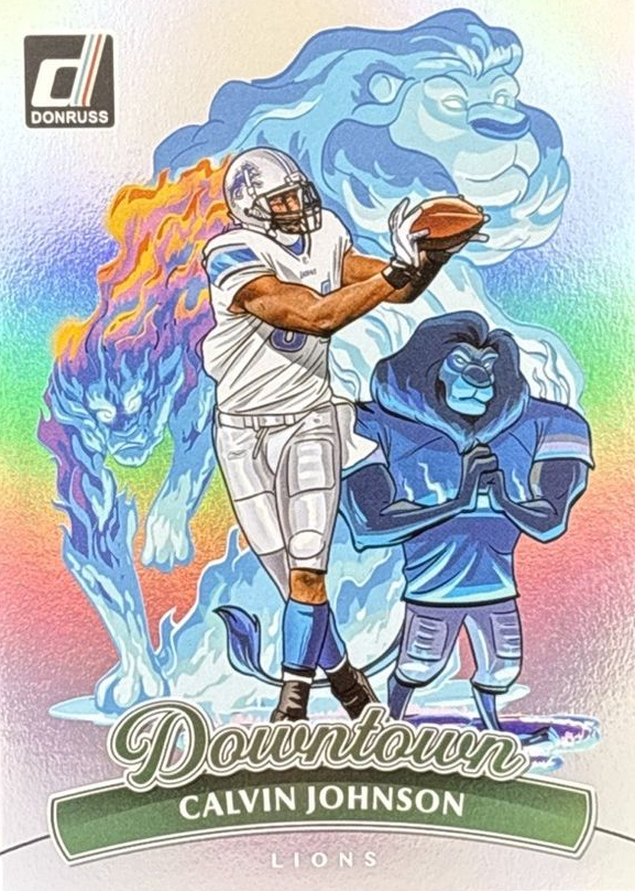 Calvin Johnson 2025 Donruss #4 Downtown /(SSP) Price Guide 