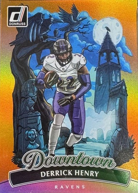 Derrick Henry 2025 Donruss #3 Downtown - Gold /10 RAW