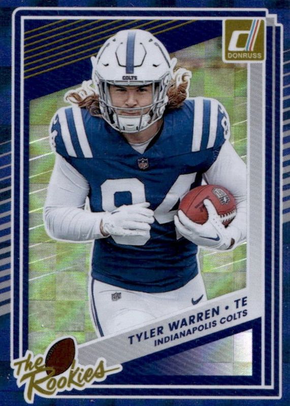 Tyler Warren 2025 Donruss #9 The Rookies Price Guide - Sports Card Investor