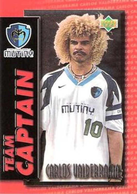Carlos Valderrama 1997 Upper Deck MLS #TC9 Team Captain RAW