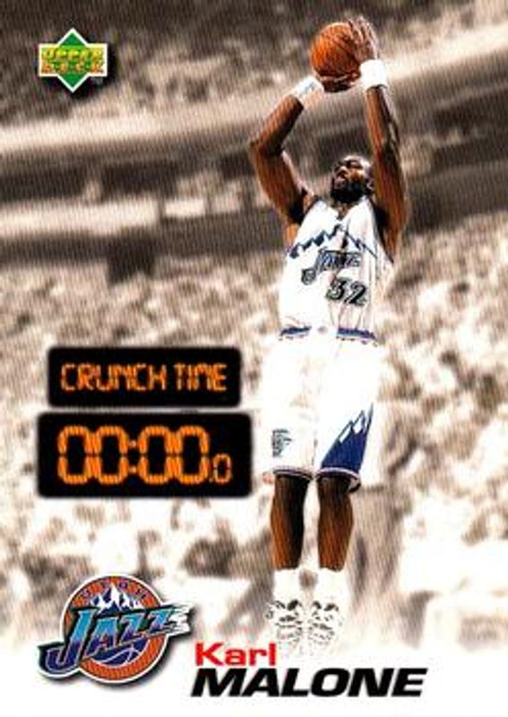 Karl Malone 1997 Upper Deck Nestle Crunch Time #CT18 Base RAW
