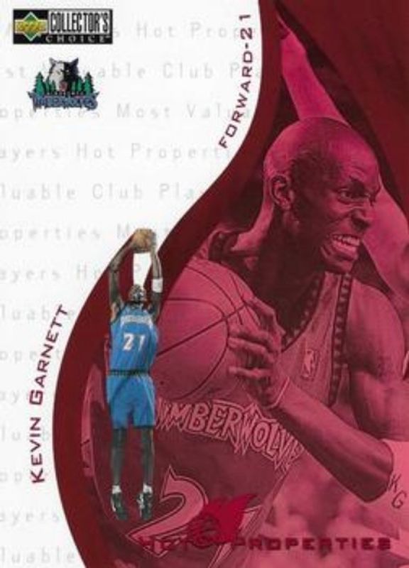 Kevin Garnett 1997 Collector's Choice #H4 Hot Properties RAW