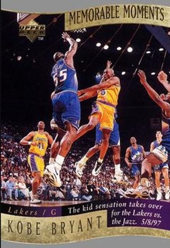 Kobe Bryant 1997 Collector's Choice #4 Memorable Moments RAW