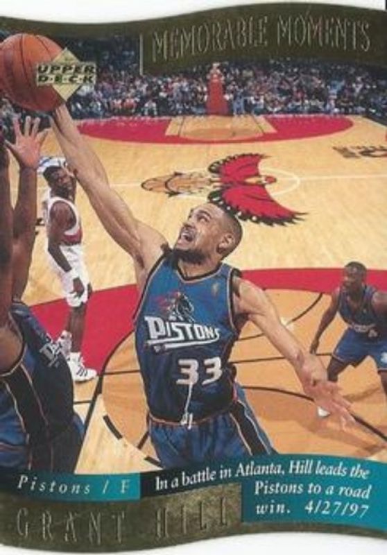 Grant Hill 1997 Collector's Choice #2 Memorable Moments RAW