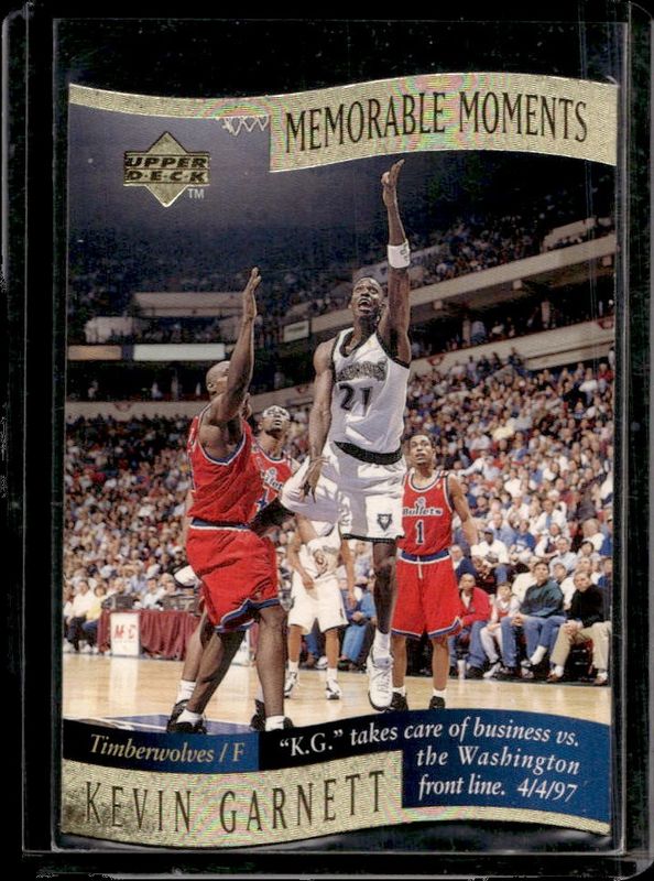 Kevin Garnett 1997 Collector's Choice #5 Memorable Moments RAW