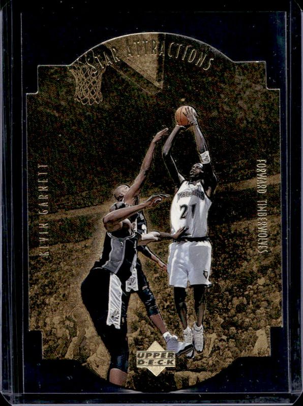 Kevin Garnett 1997 Collector's Choice #SA12 Star Attractions - Gold RAW