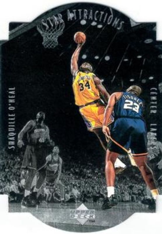 Shaquille O'Neal 1997 Collector's Choice #SA6 Star Attractions RAW
