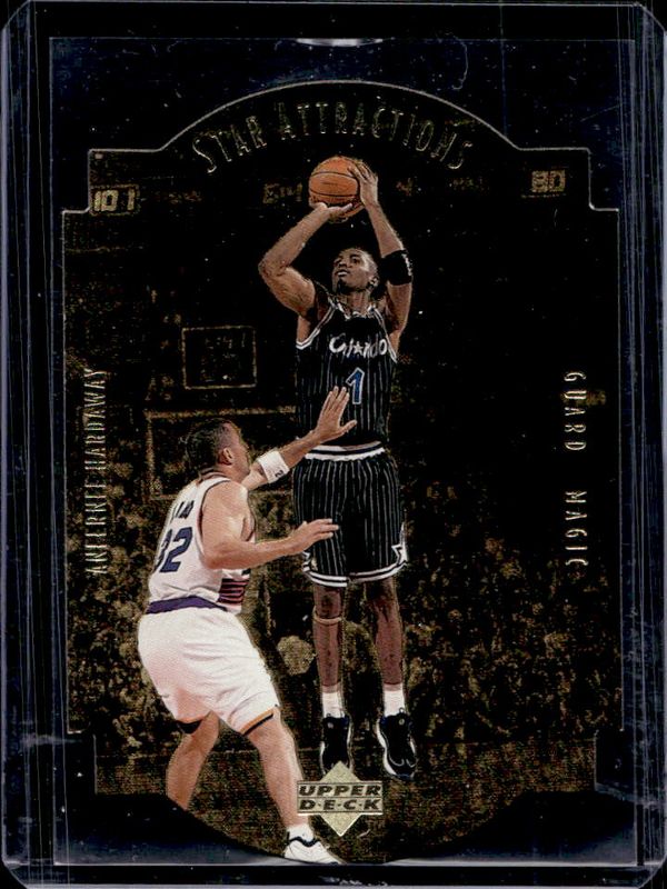 Anfernee Hardaway 1997 Collector's Choice #SA18 Star Attractions - Gold RAW