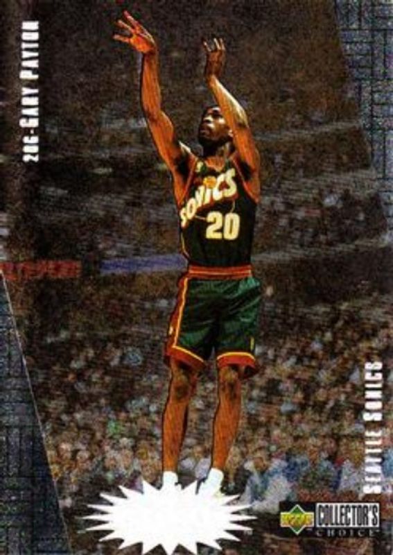 Gary Payton 1997 Collector's Choice #R25 You Crash the Game Scoring Exchange RAW
