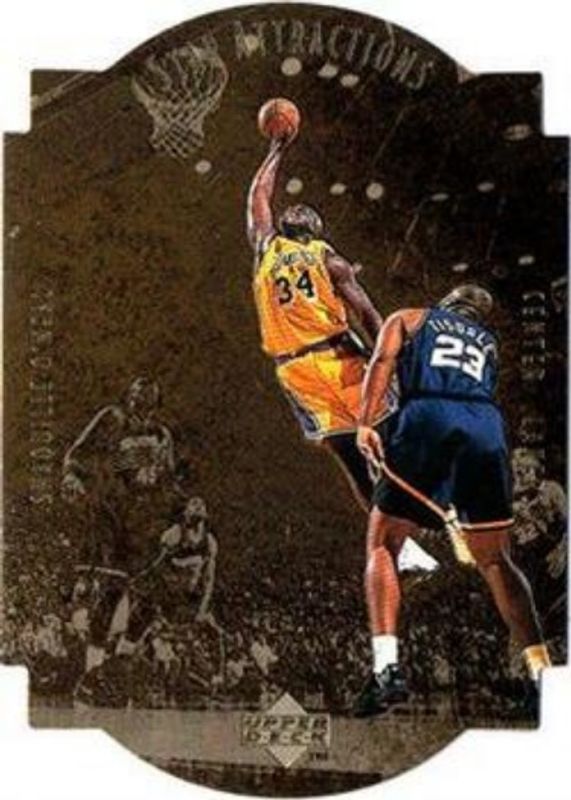 Shaquille O'Neal 1997 Collector's Choice #SA6 Star Attractions - Gold RAW